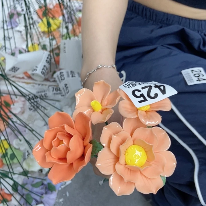 杯手工制作陶瓷花