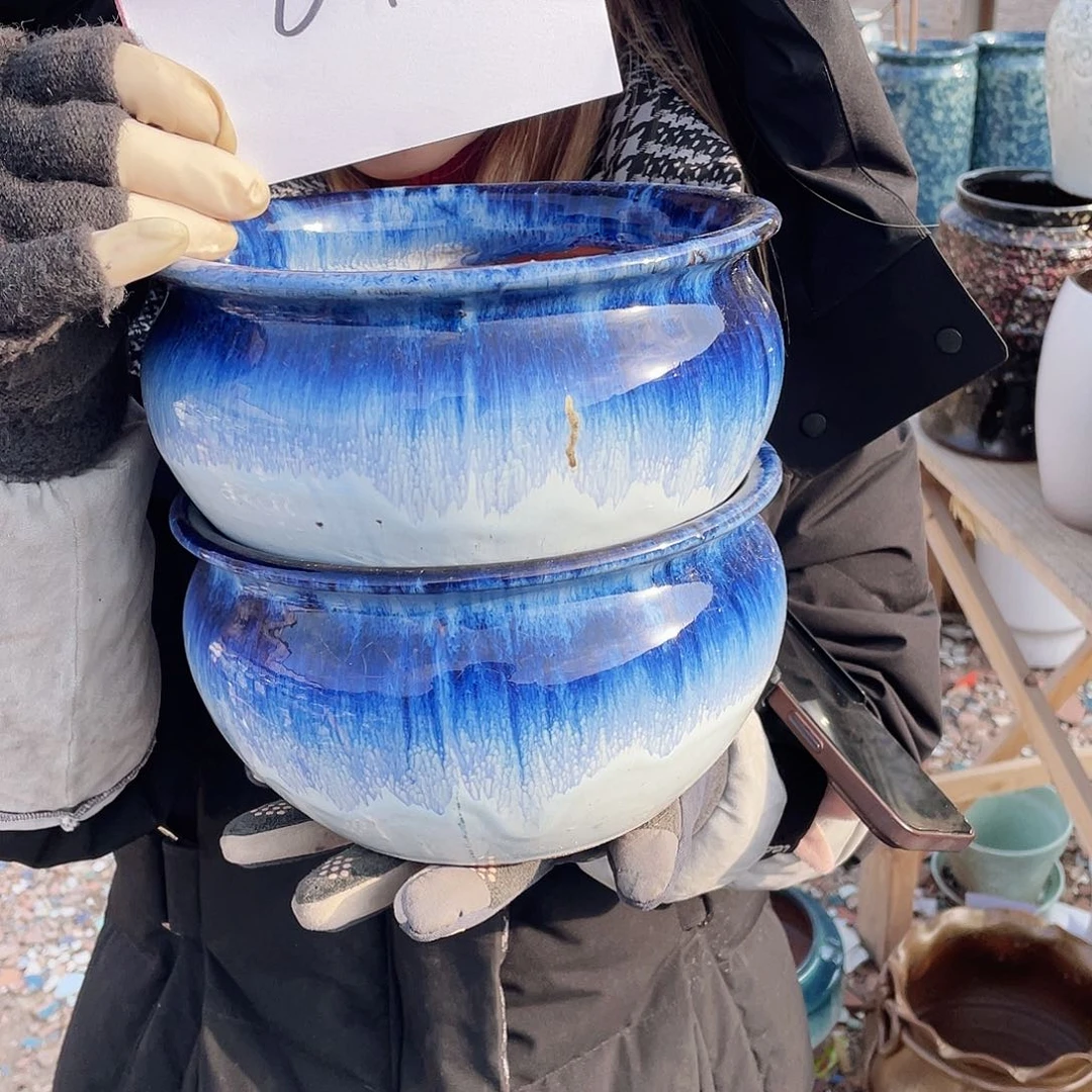 红陶王嫂花盆0207-675