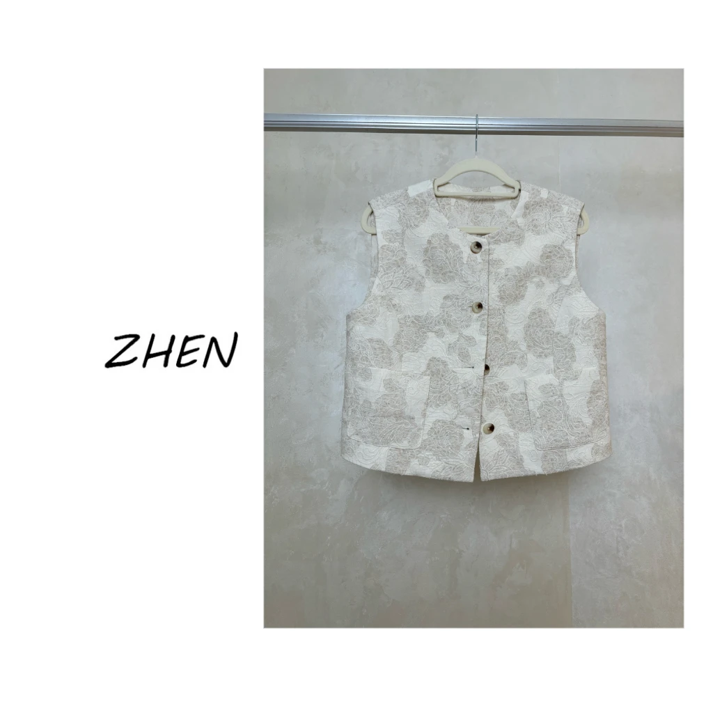 【ZHEN】25K00420 2025新款外套职场风小众设计师款马甲