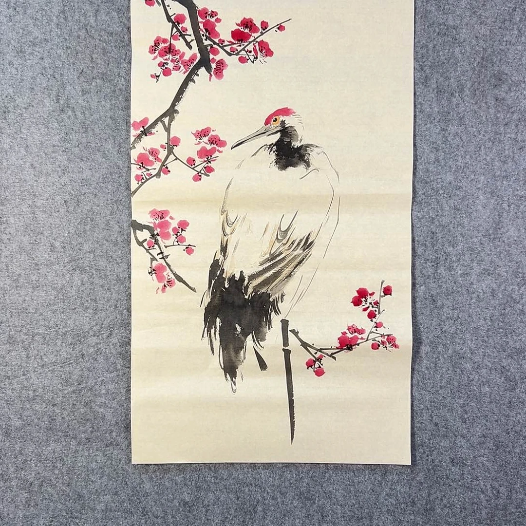 国画341 花鸟在此处飞翔也不太