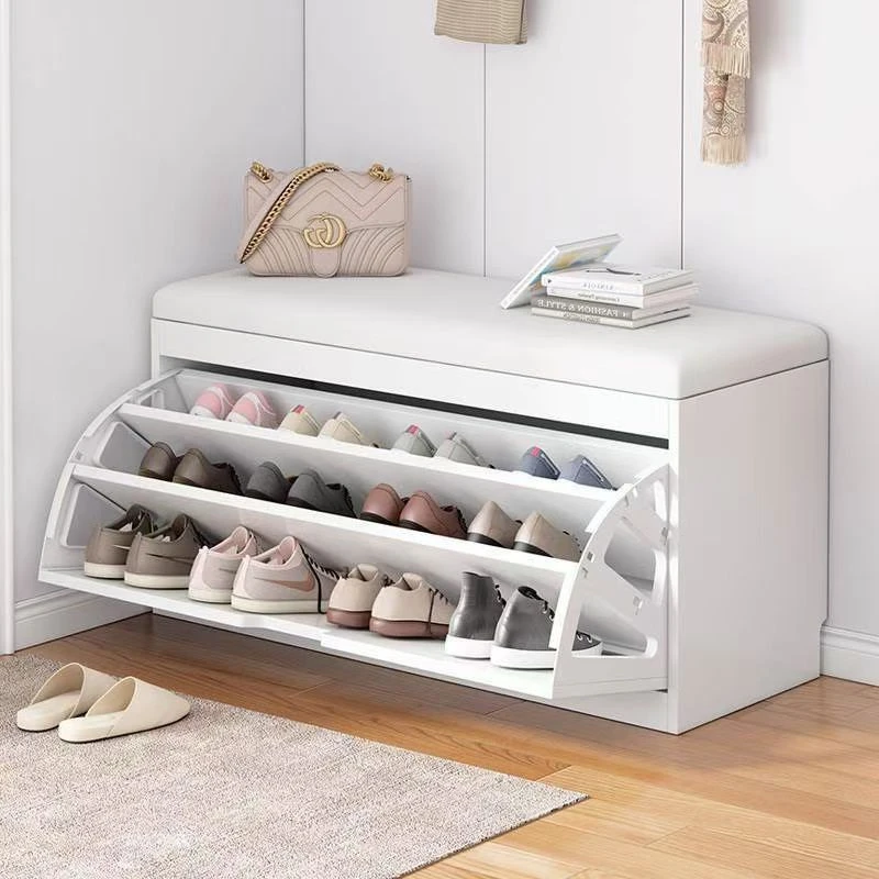 翻斗换鞋凳门口可坐式家用软包储物凳一体穿鞋凳入户进门鞋架鞋柜