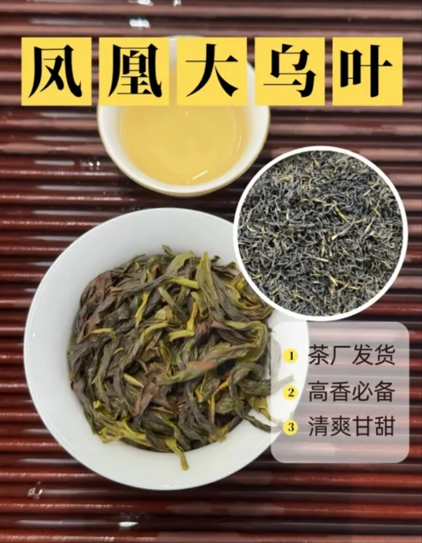 正宗潮州凤凰单丛茶 高香乌龙茶清香型大乌叶