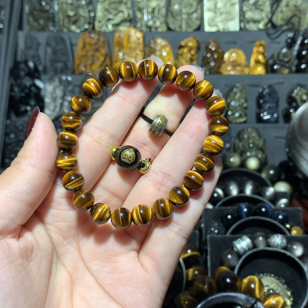 未镶嵌手链木变石（虎睛石）瑶**了