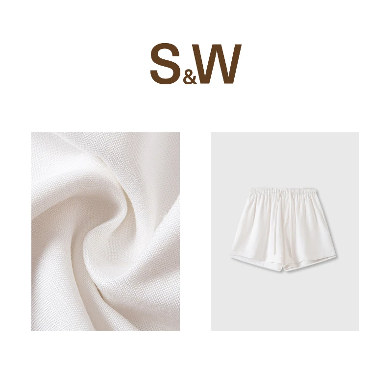 【鱼儿专属】SW速惟薄款简约短裤时尚透气运动百搭黑色短裤6354