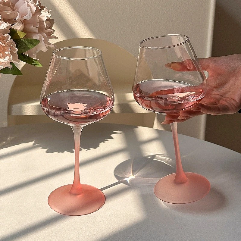 法式高颜值高脚酒杯家用创意轻奢高档玻璃香槟杯白葡萄酒红酒杯子