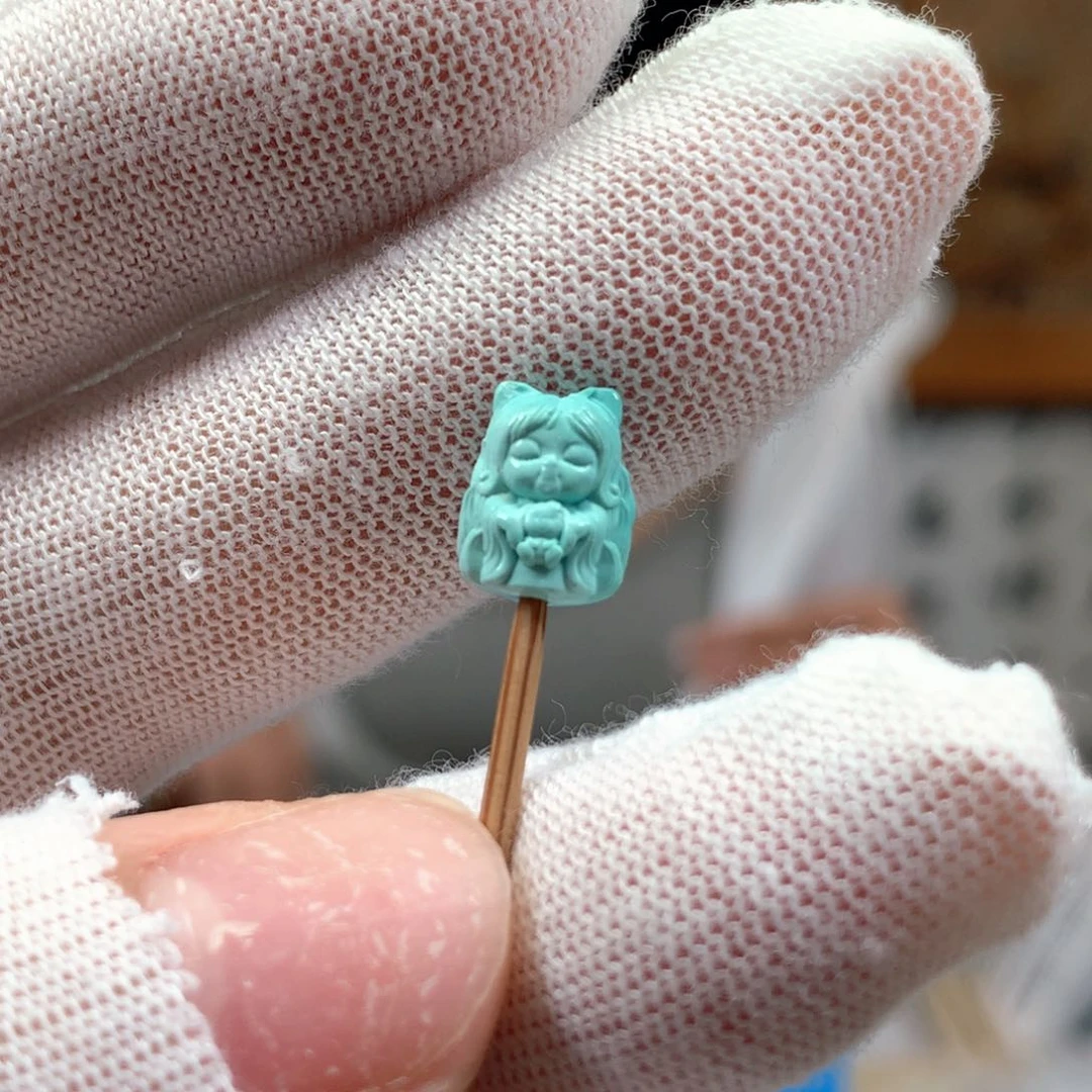 绿松石未镶嵌挂件