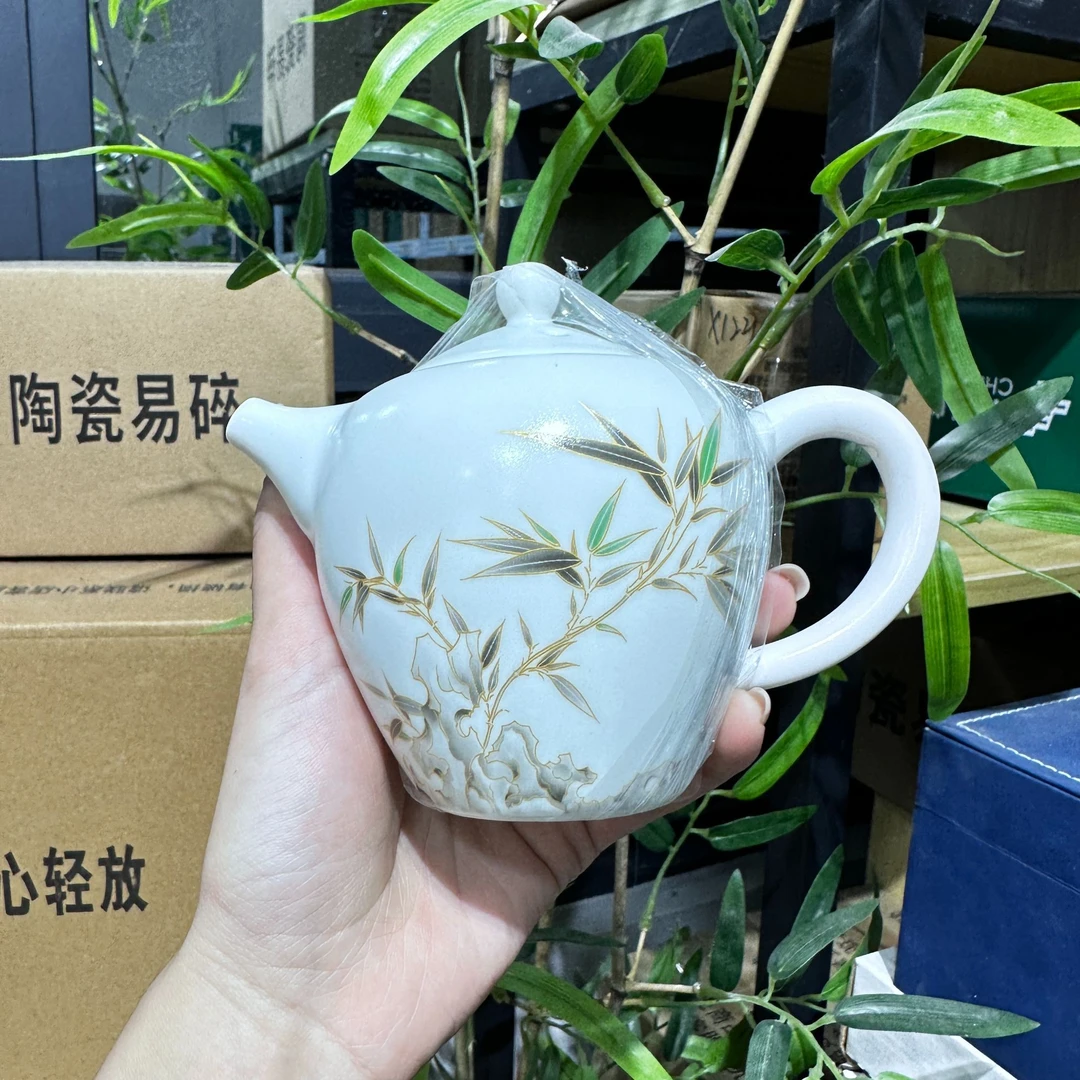 【中国邮政专属链接】竹节泡茶壶2635