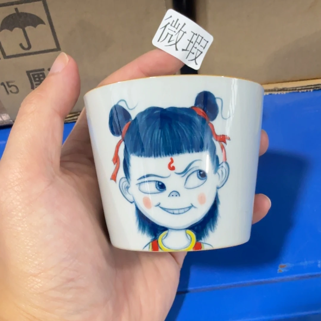 釉下彩纯手绘微瑕