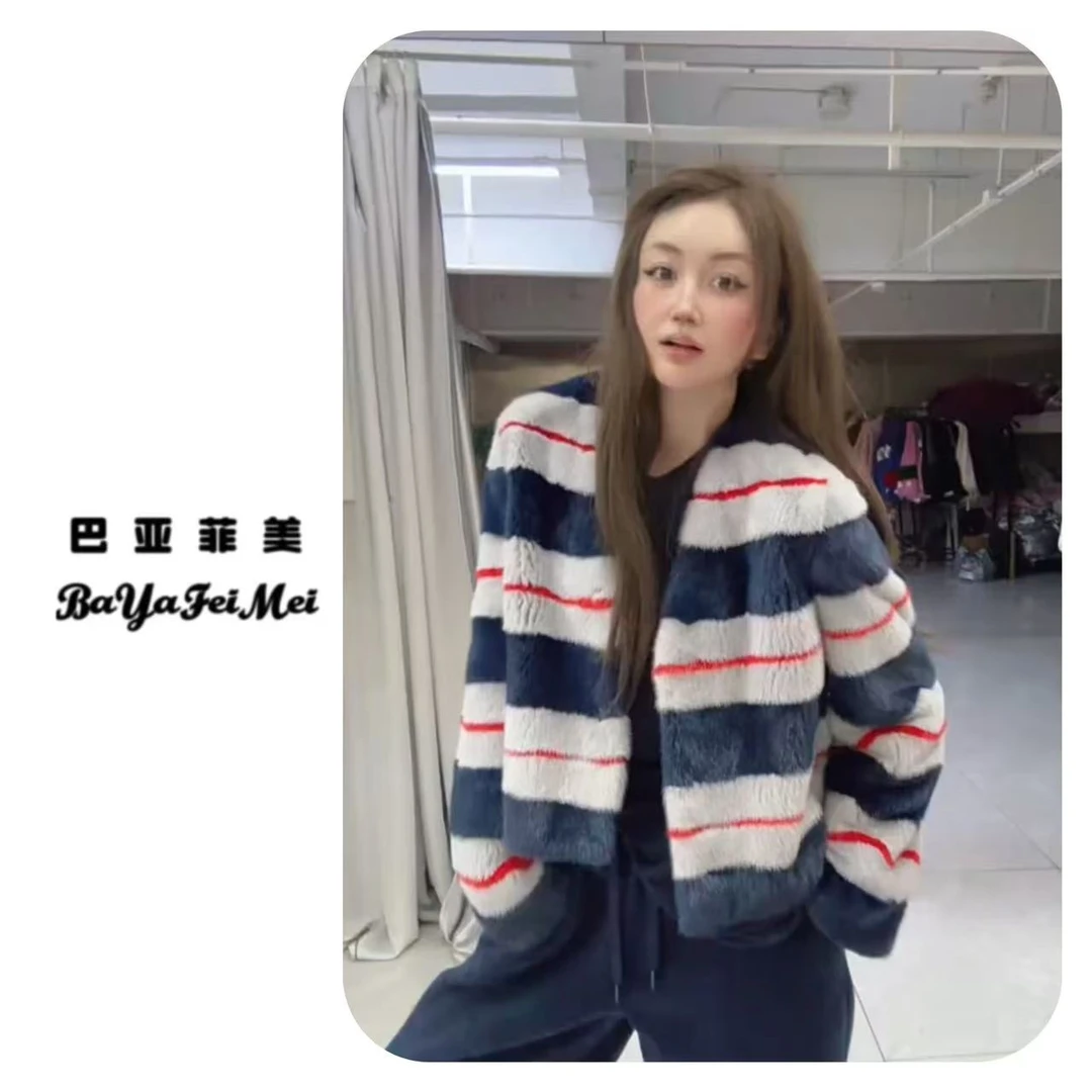 巴亚菲美/洋洋推荐/2025/MM 【暮色古堡】进口水貂皮草外套CC-78625