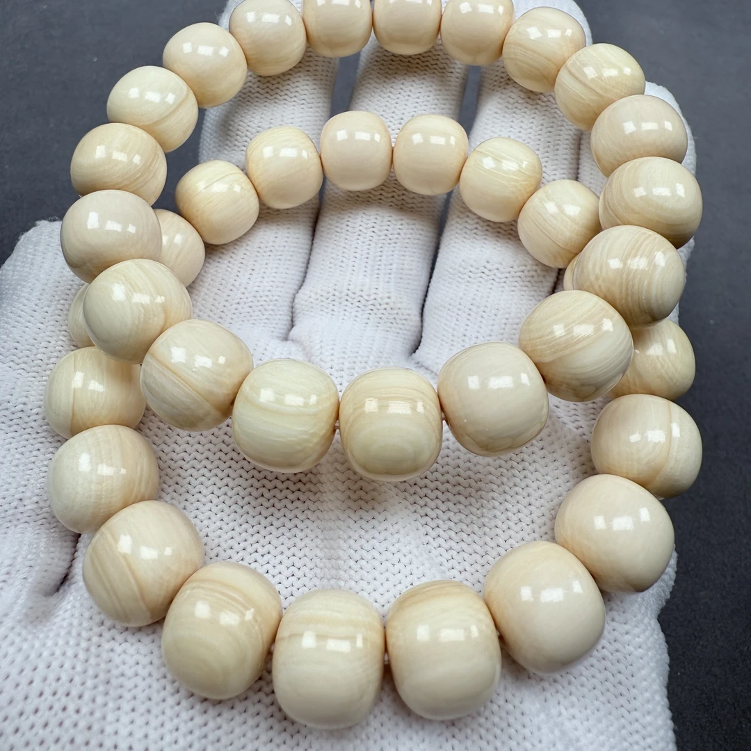 【5A芝士皮】天然猛犸象牙芝士皮老型手串原生态一等冰料