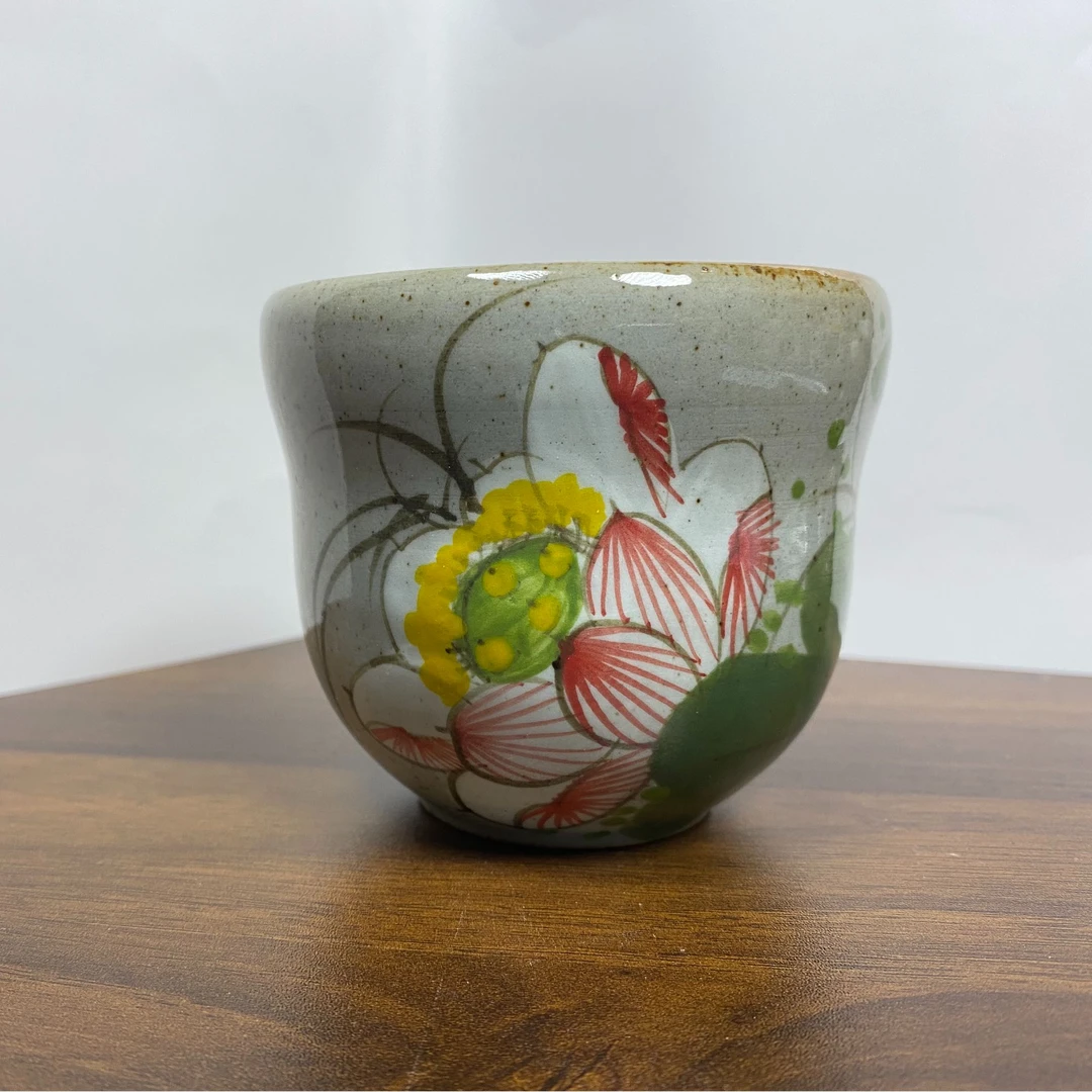 手工手绘釉下彩陶瓷杯纯手工主人杯彩绘珐琅彩釉里红手捏