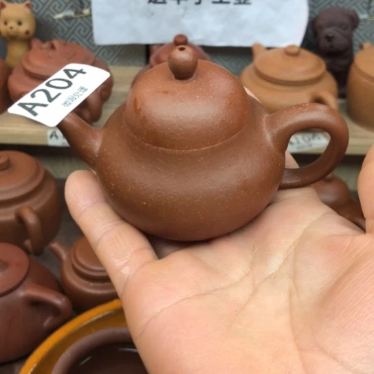 紫砂茶壶将坡泥梨100豪升左右