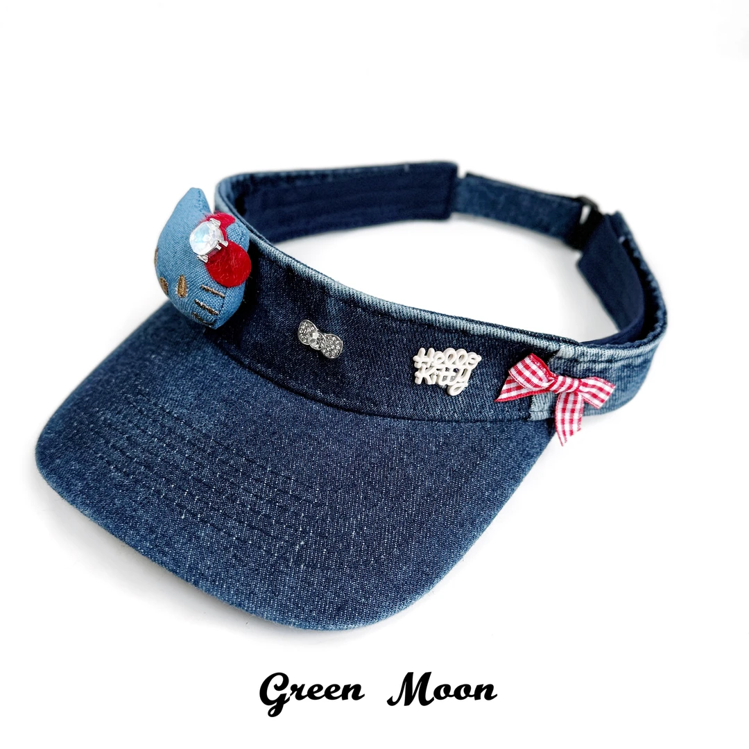 【绝对属性】甜酷辣妹蓝色牛仔帽子原创夏季