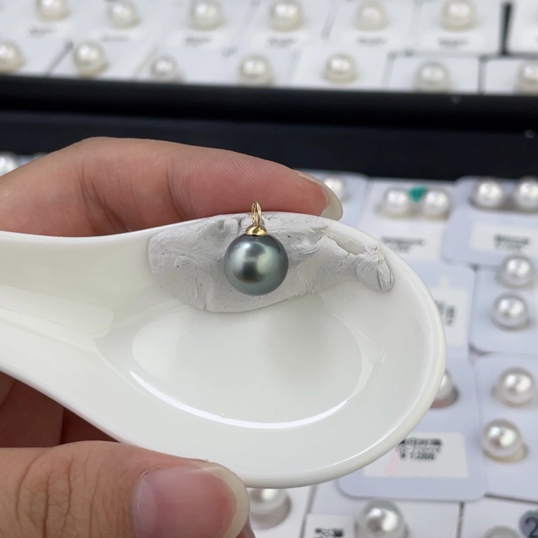 未镶嵌海水珍珠大溪地吊坠10-11mm