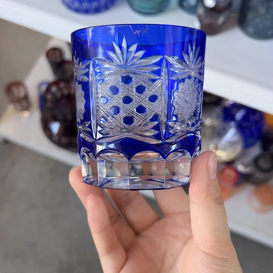 水晶玻璃高脚款微瑕一个