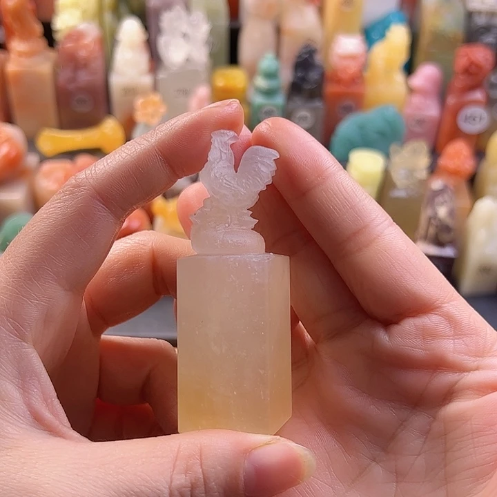 昌化石印石爱****张手工定制，公鸡