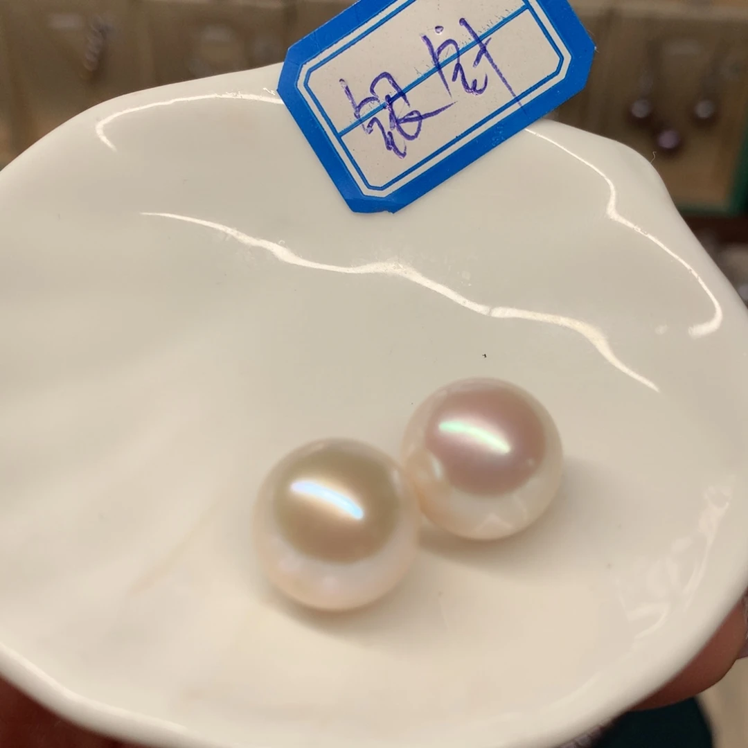 淡水珍珠耳饰银S925镶嵌