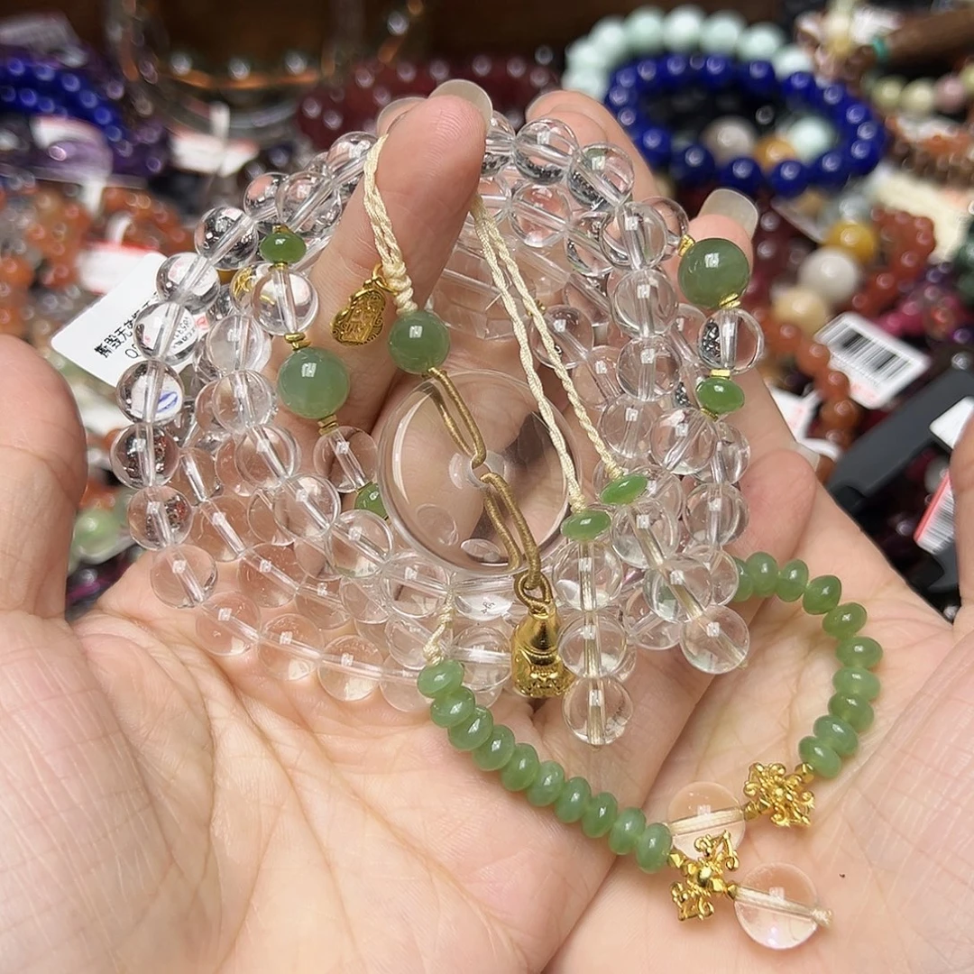 水晶手链未镶嵌多样性发一