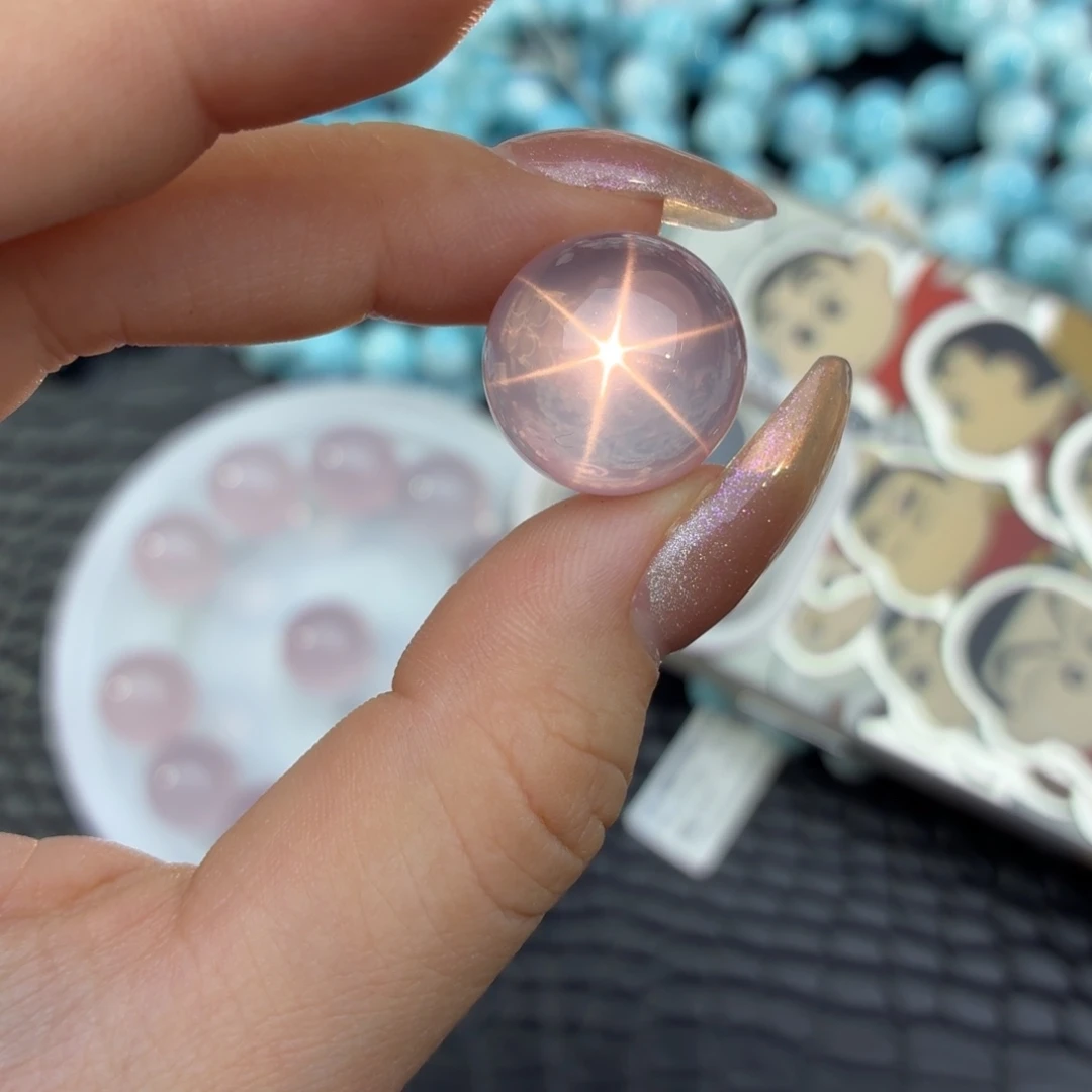 未镶嵌颈饰水晶毕业级莫粉单珠16.8