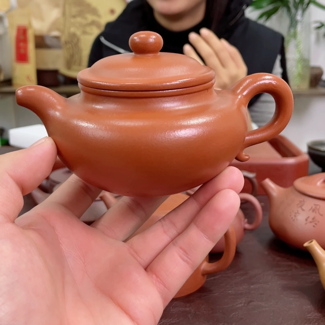 紫砂茶壶仿古 朱泥