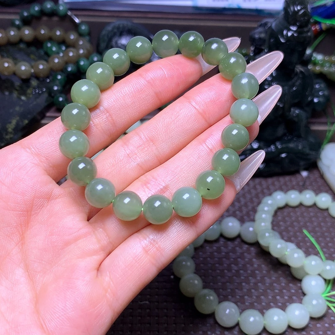 未镶嵌手串和田玉卡10