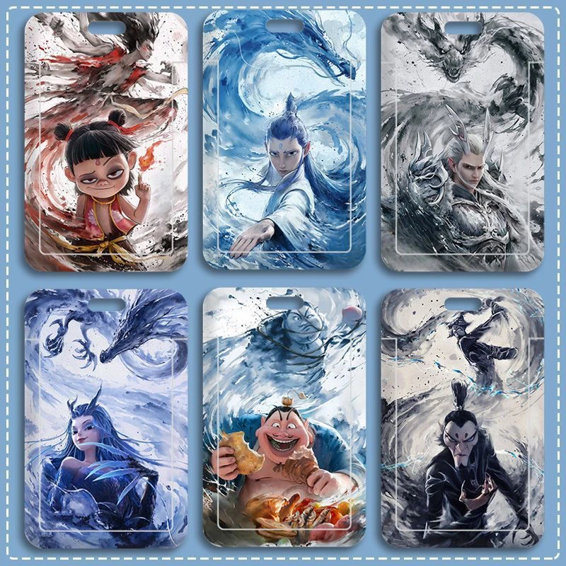 哪吒之魔童闹海学生卡套滑盖饭卡公交卡门禁卡保护套水卡套