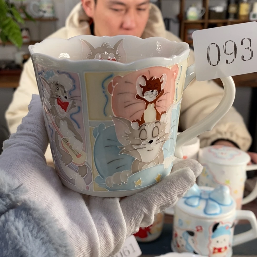 瓷片景德镇釉下彩手绘