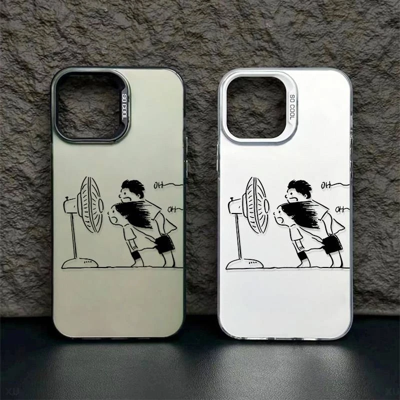 手机壳适用苹果华为MATE70OPPOVIVO小米一加吹风扇防摔保护套