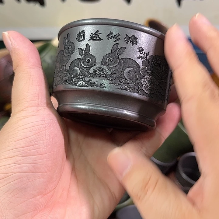 茶杯紫砂全手工紫砂主人杯