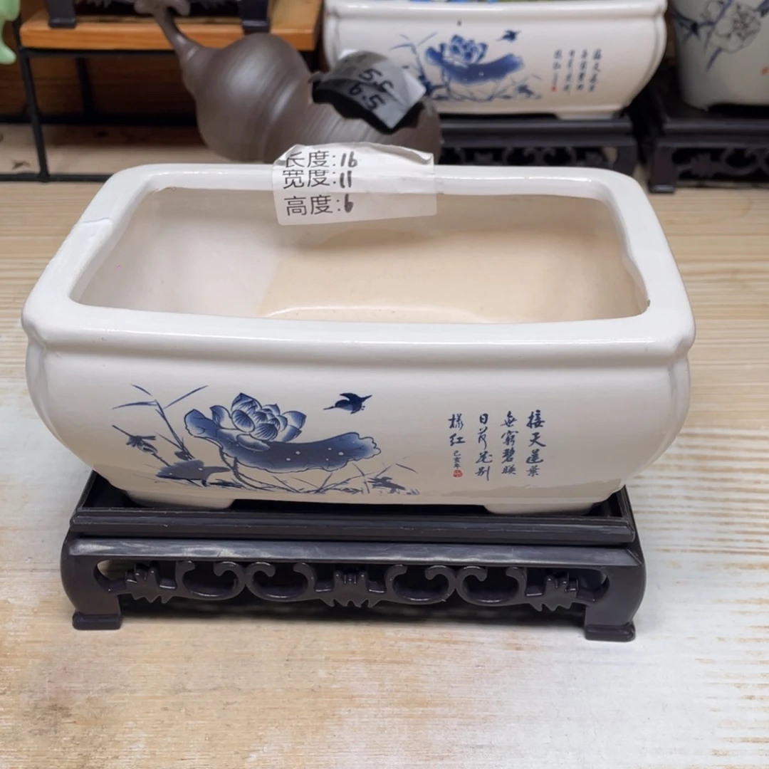 紫砂花盆陶瓷艺术花盆陶瓷