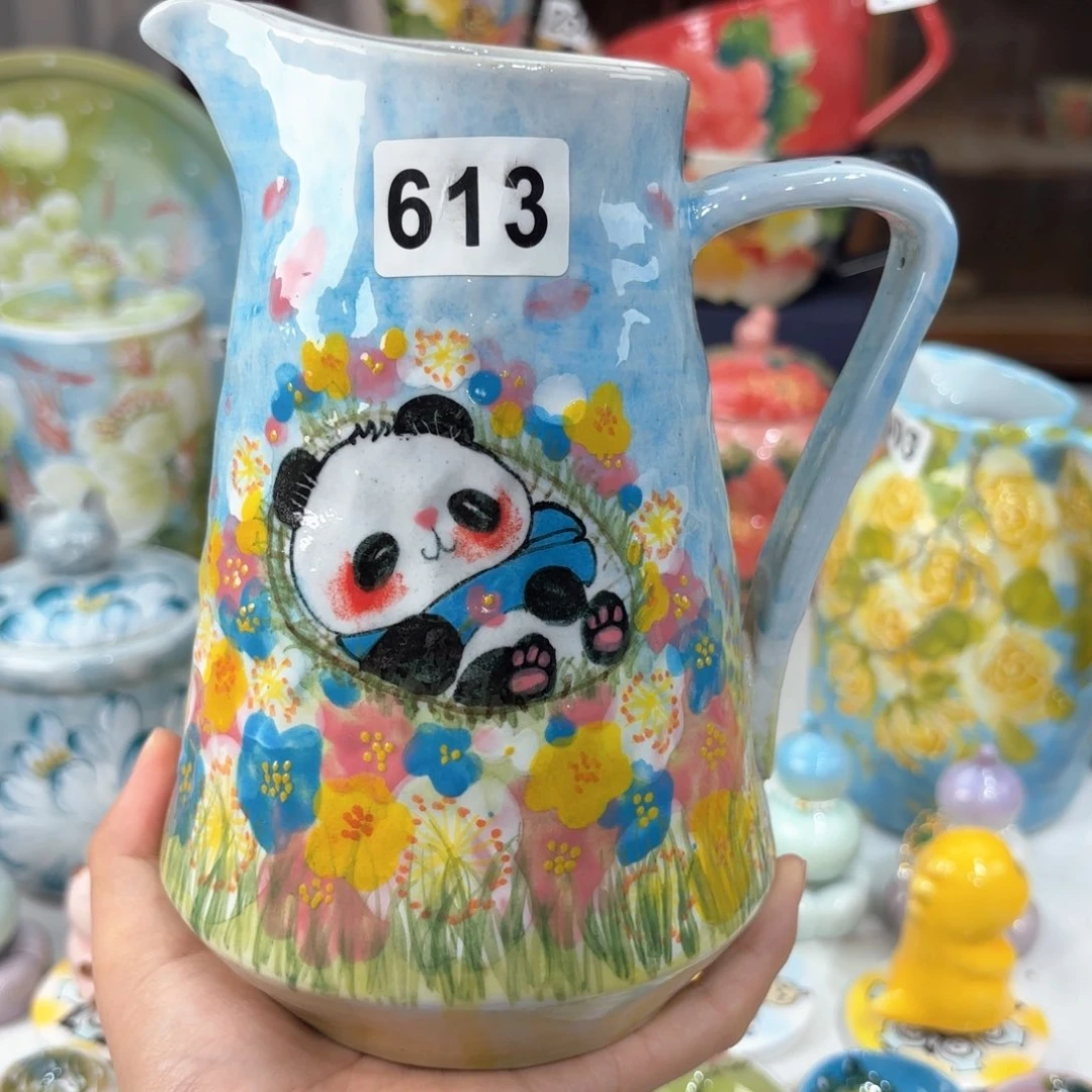 景德镇手绘高温釉下彩陶瓷茶具