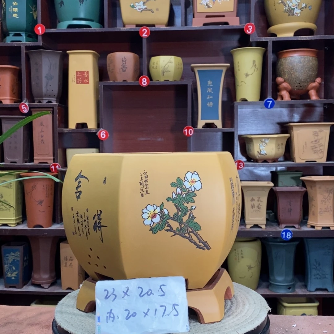 紫砂艺术紫砂花盆