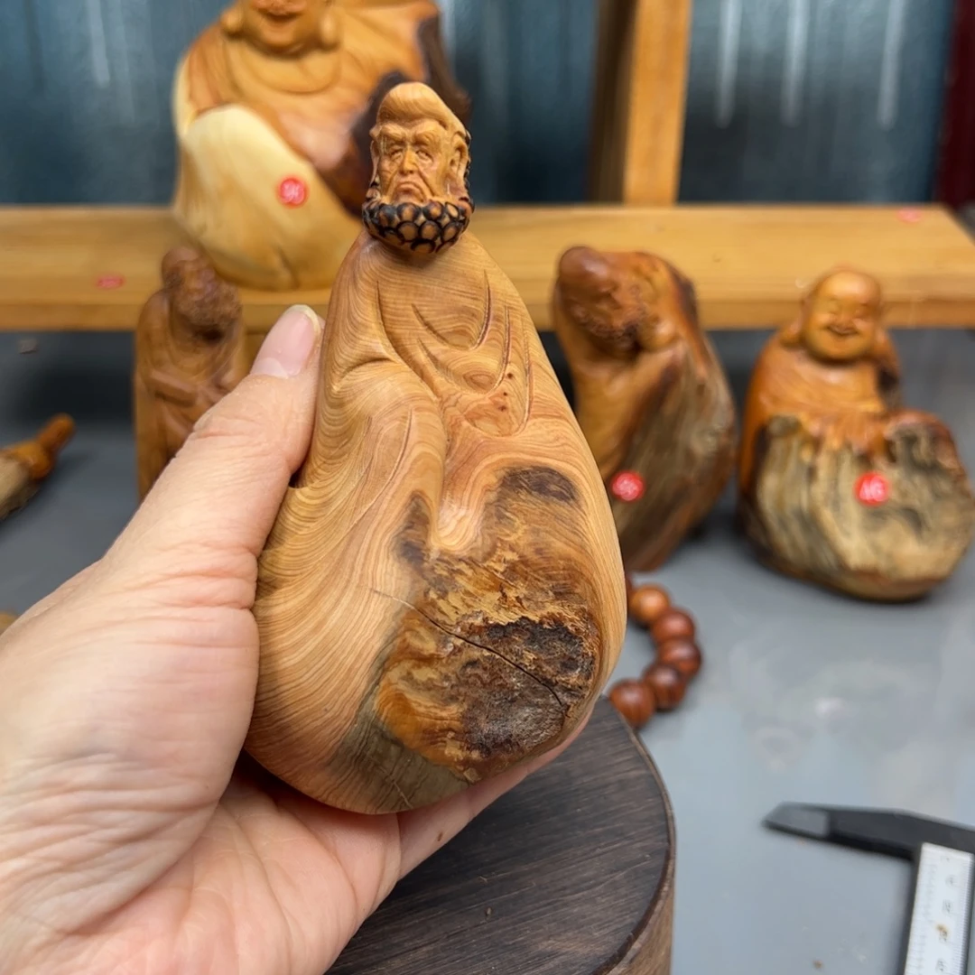 柏木崖柏木摆件手把件，75