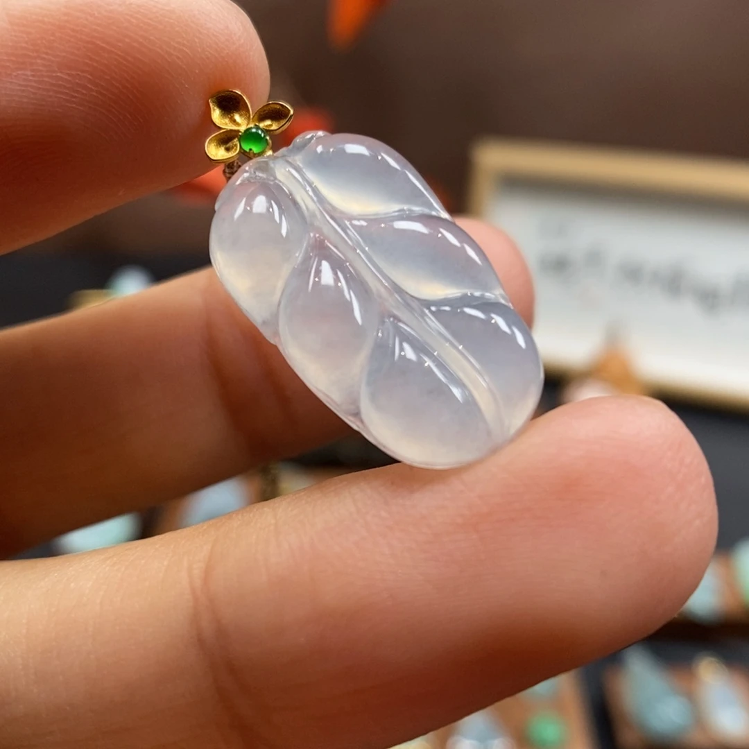 【闪购商品】颈饰18K金镶嵌翡翠14