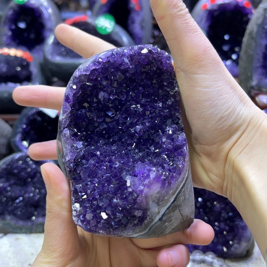 紫晶摆件未镶嵌紫水晶