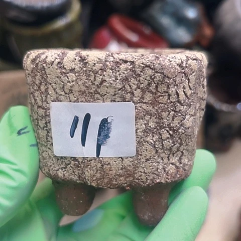 红陶粗陶花盆手工