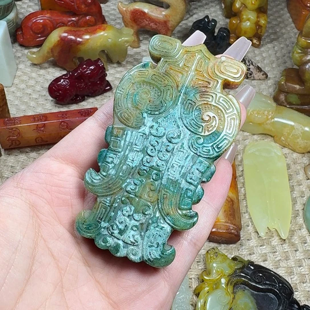 白玉菩提吊坠挂件