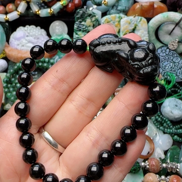 翡翠颈饰未镶嵌天然A货98