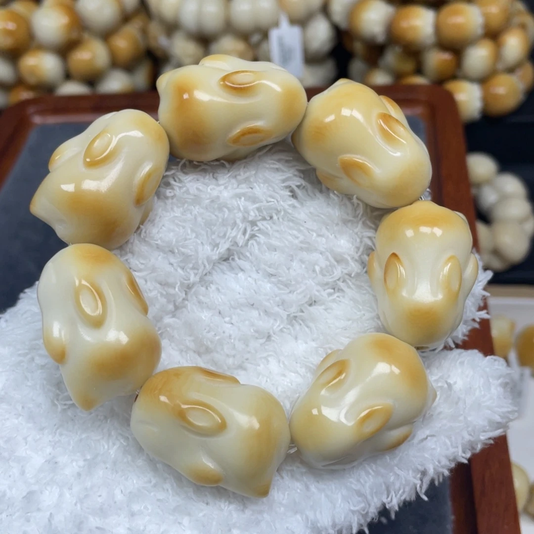 紫****手串菩提根/象牙果12.19.8微瑕兔