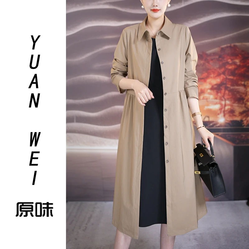 2025早秋长款风衣裙25F689