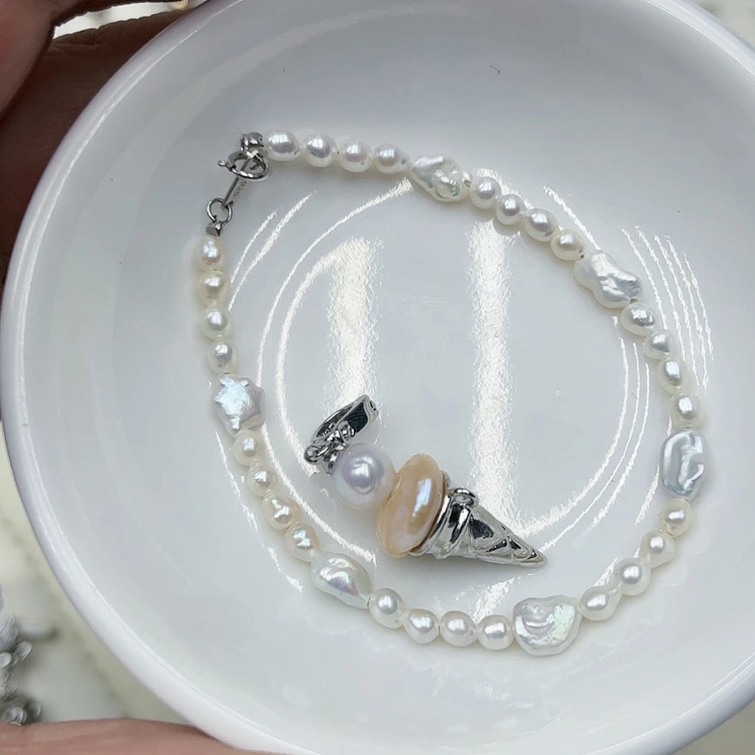 淡水珍珠吊坠(不含链)未镶嵌铃***天03