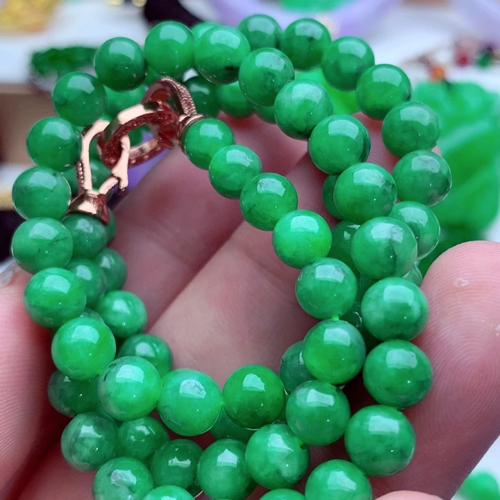 翡翠未镶嵌毛衣链