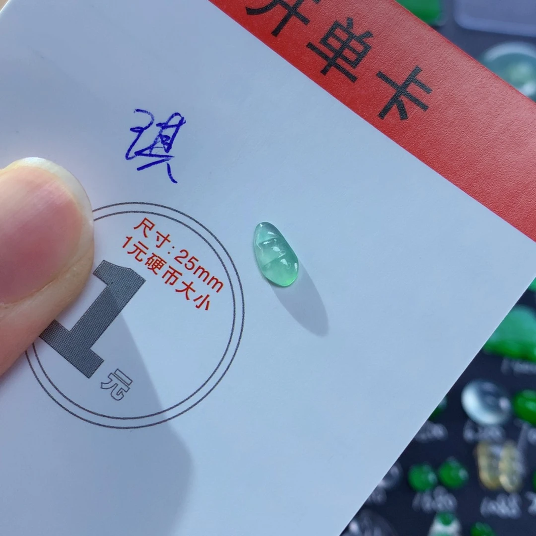 翡翠颈饰未镶嵌豆子