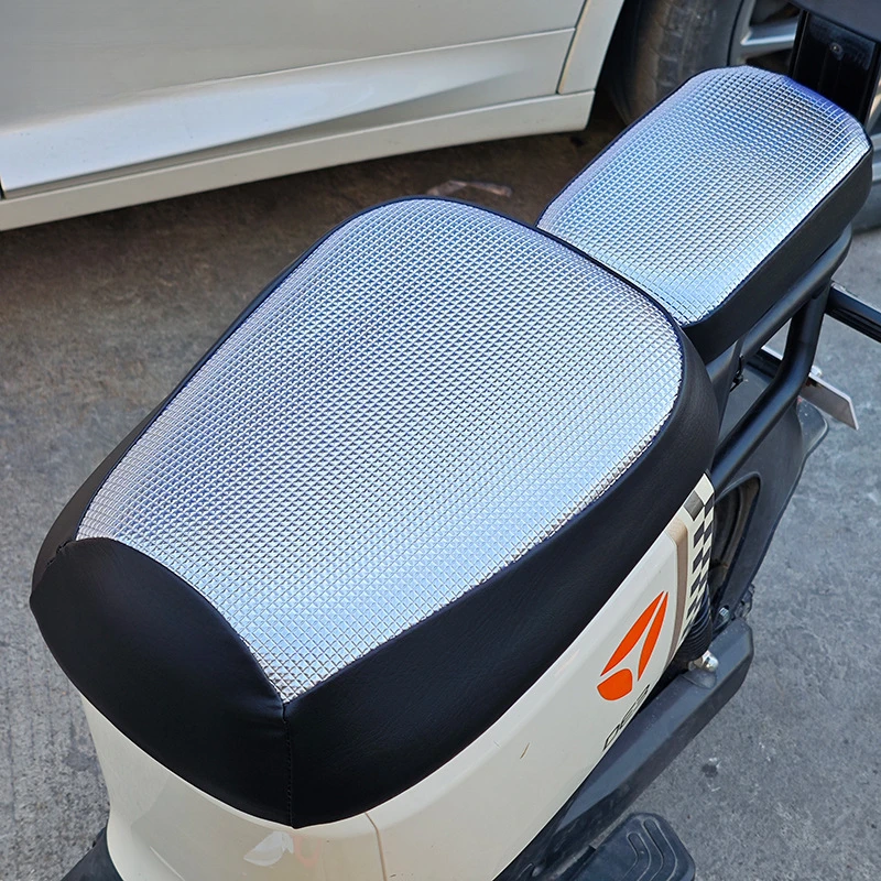 新国标电动车防晒防水坐垫套雅迪爱玛台铃共享单车清凉皮革座垫套