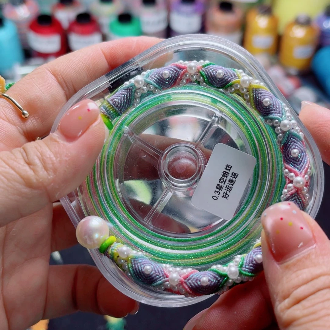 腈纶0.3星空蜡防尘盒好运连连