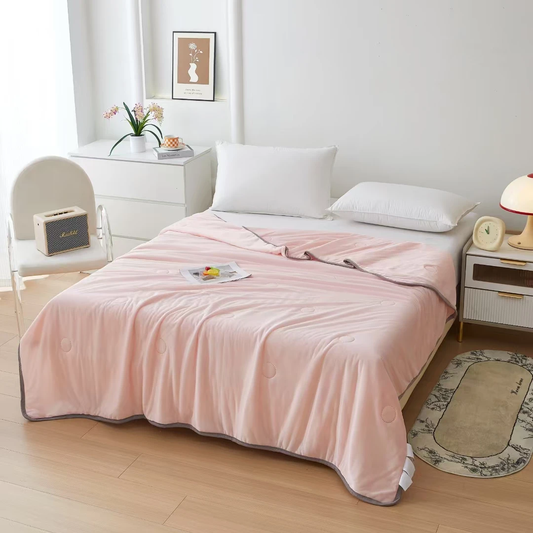 网红爆款凉感丝冰淇淋轻奢风冰丝凉感空调被夏凉被学生被双人被