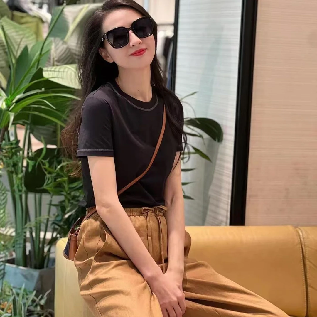 阿家正品活动国标领明线百搭短袖T恤微瑕 5301025-1032011-001