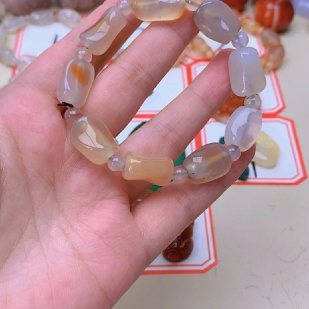 【闪购商品】未镶嵌玛瑙/玉髓珠宝半成品道*