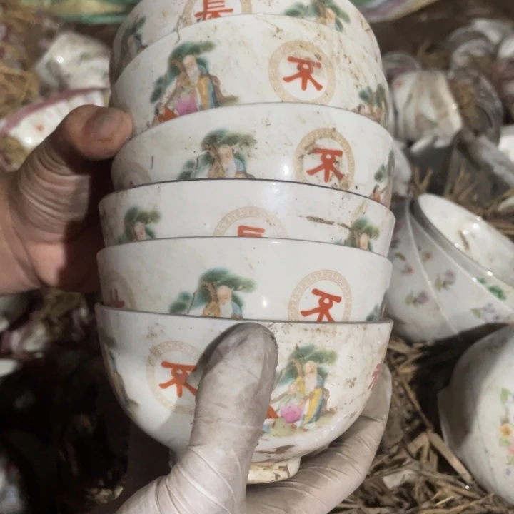 琉璃手工艺品陶瓷艺术摆件6个