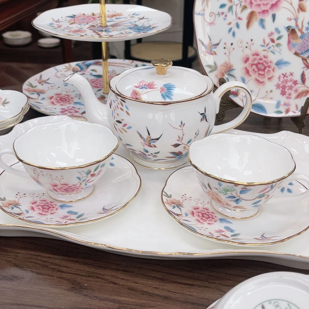 【闪购商品】瓷片一壶两杯———————-